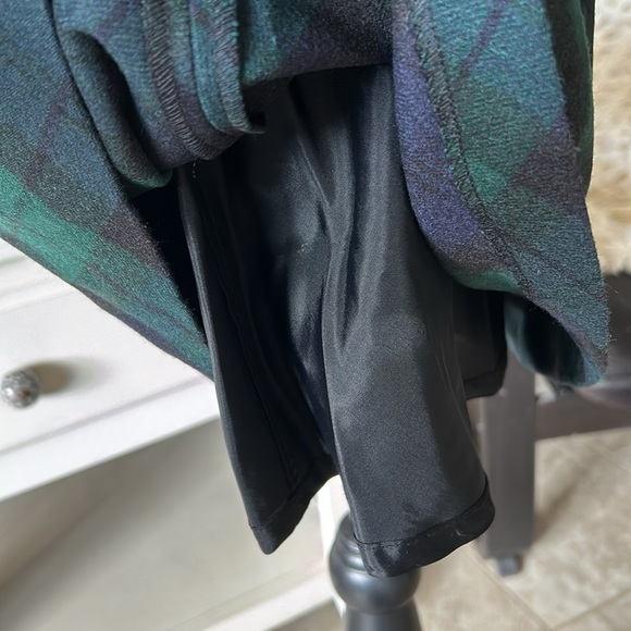 NWT VTG deadstock Rugby RL Tartan plaid peplum wool mini strapless Dress 10 - Picture 8 of 16